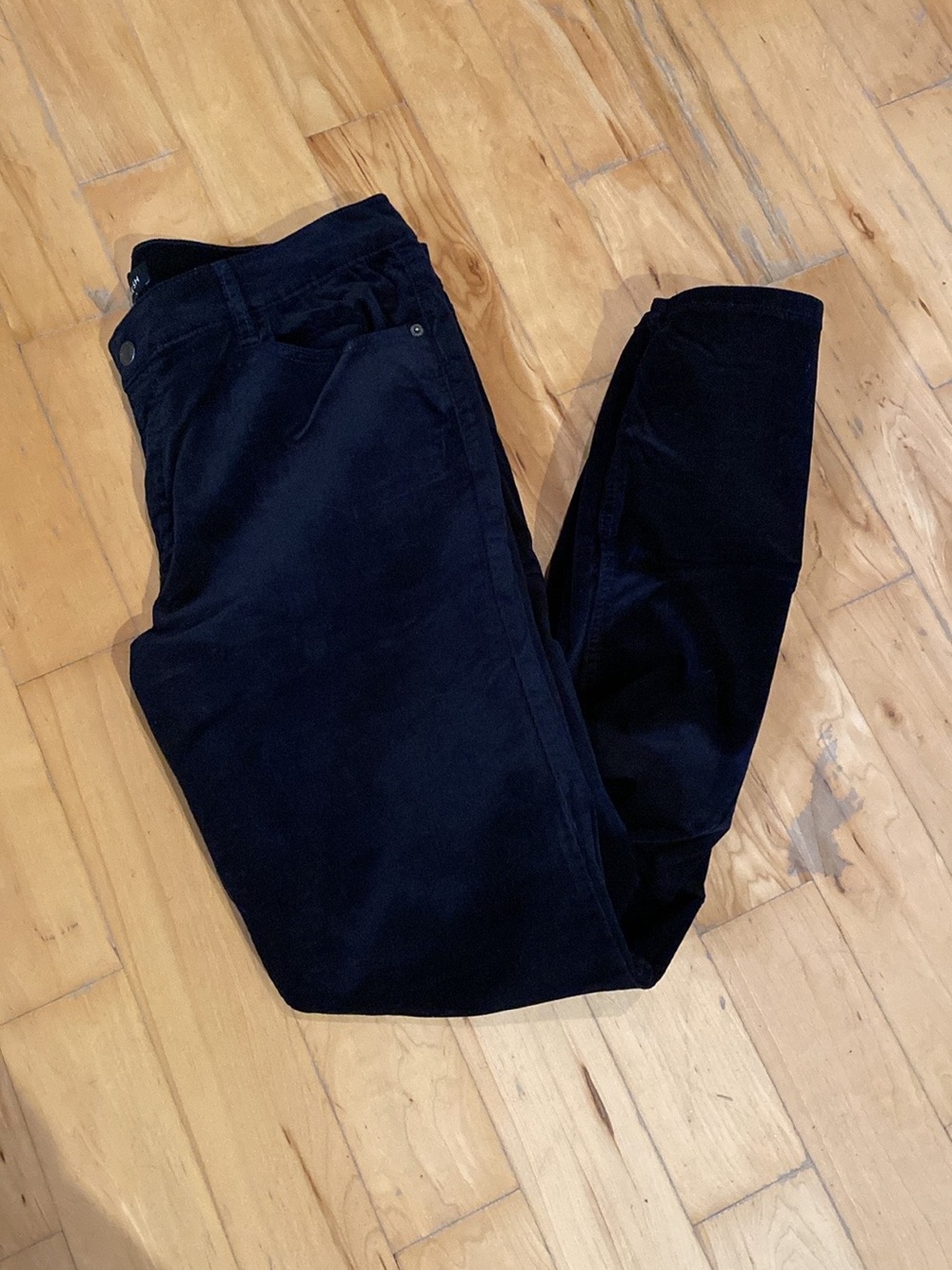 Joe Fresh Black Skinny Corduroy Jeans